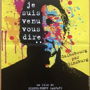 Original movie poster "I came to tell you..." Gainsbourg by Ginzburg