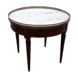 Louis XVI style coffee table with marble