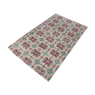 Tapis vintage floral vert 200x119cm