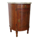 Small chest of drawers - Half-moon table - Louis XVI style - Elm burr veneer - Pla