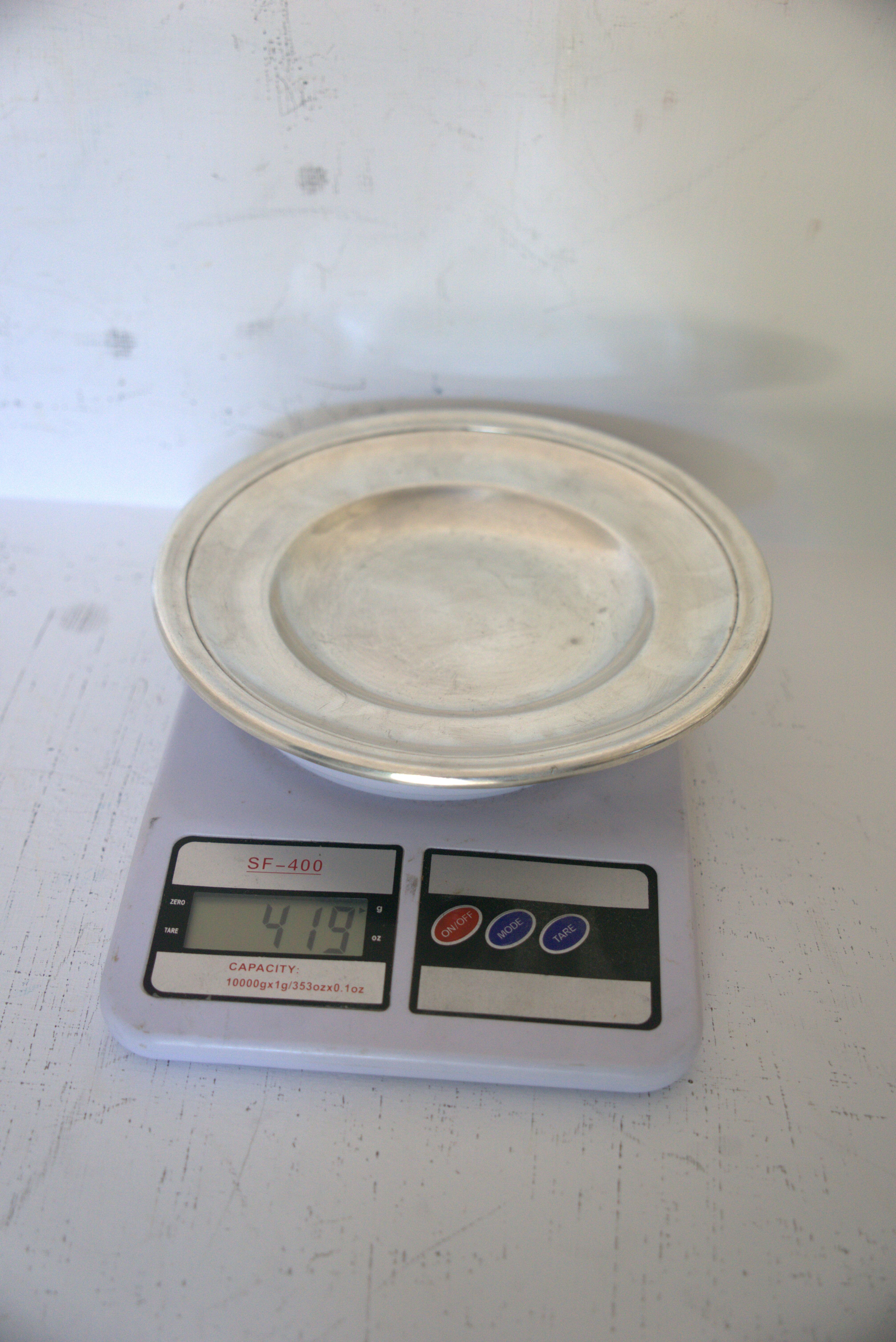 Set of silver-plated serving dishes