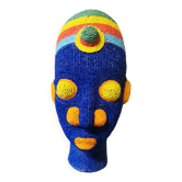 African beaded head