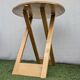 Folding table design "Suzy" Adrian Reed blonde wood vintage 80s