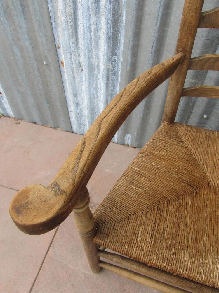 Wooden Dutch rustic farmers armchair Chair