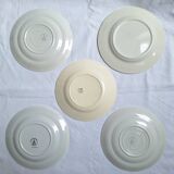 Blue vintage dinner plates