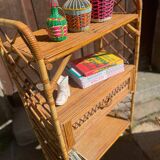 Rattan living room set, 1970s