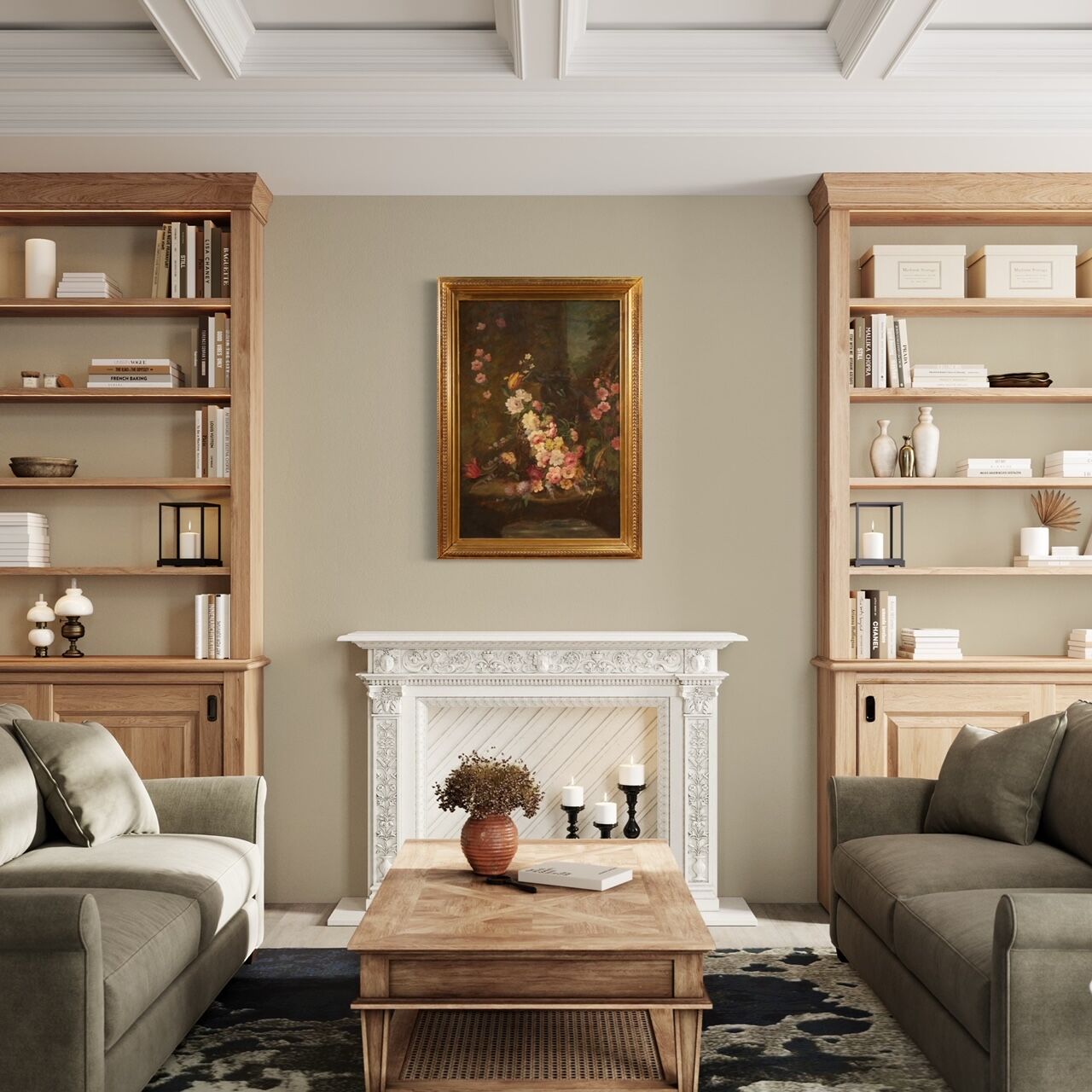 Still life with flowers from the 20th century