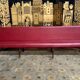 Bistro bench - red skaï brasserie 1900