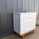 Compass leg chest of drawers
