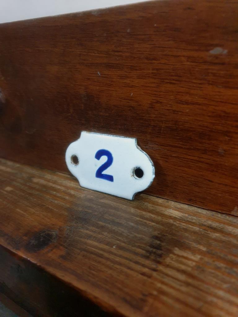 Enamelled plaque - Number 2