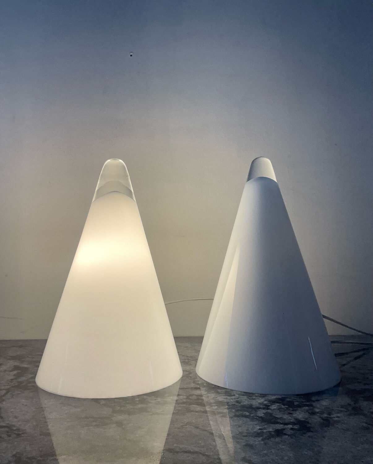 Pair of Teepee lamps, Ilu edition from the 80s-90s.