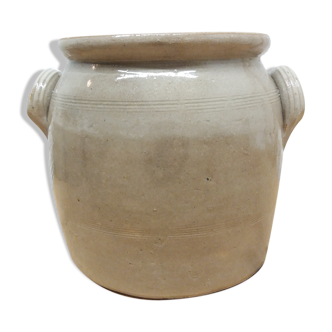 Pot grès vernissé