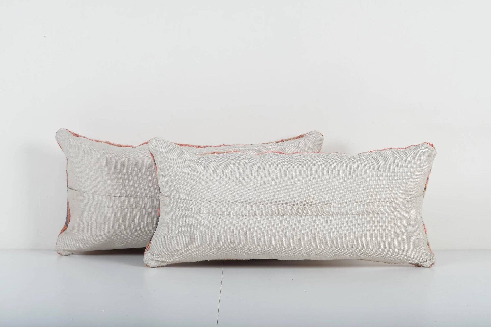 Set of 2 vintage Turkish cushion covers 28x56 cm