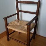 Children's straw armchair