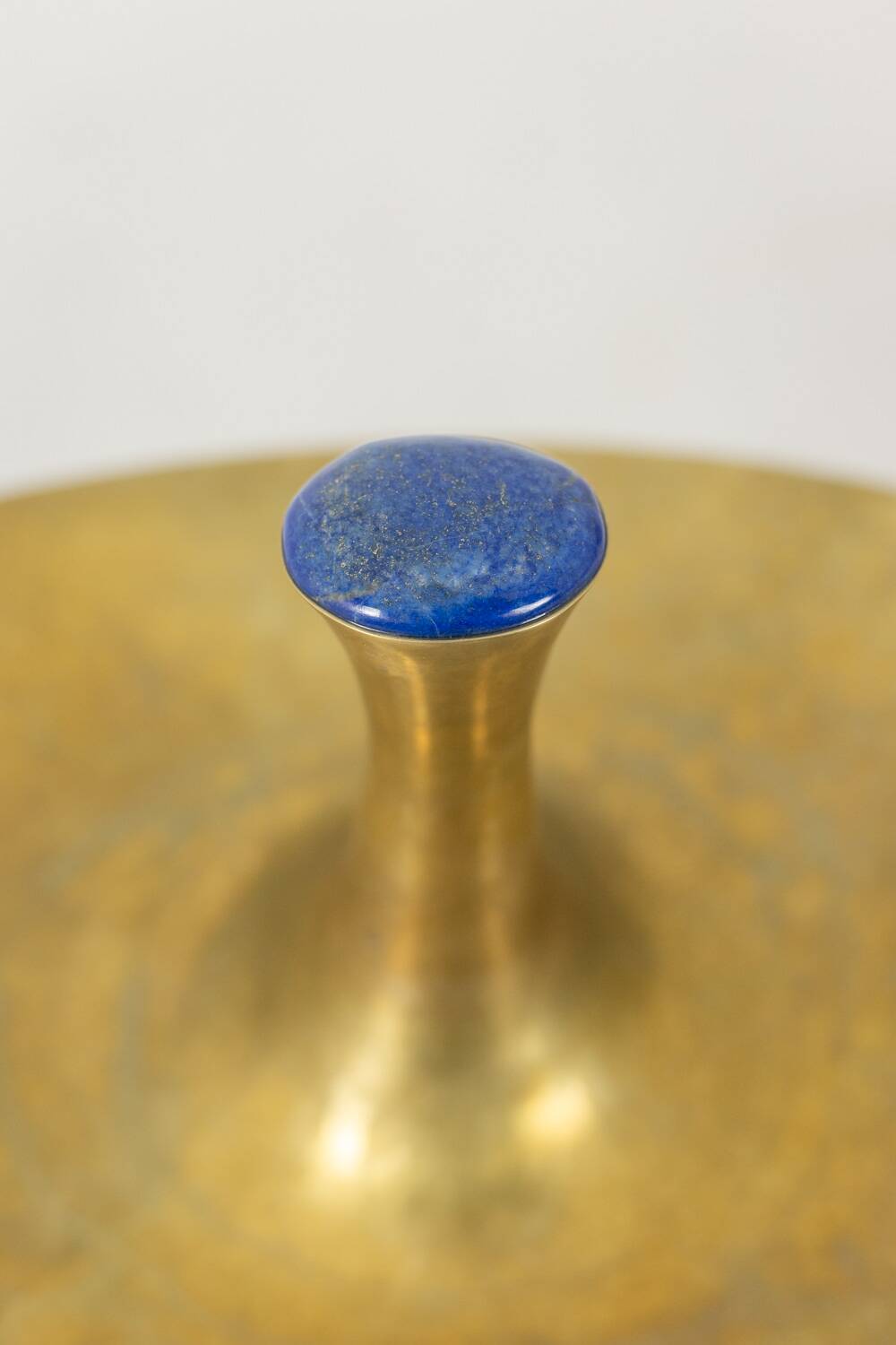 Philippe Hiquily. Hammered and gilded bronze bowl. Signed. 1980s.