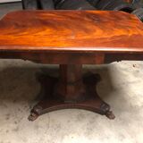 Mahogany table with molding