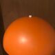Vintage 70s orange and white lamp