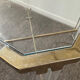 Vintage coffee table in lucite and brass 60s-70s
