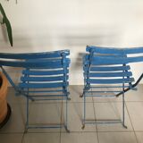 4 old folding chairs