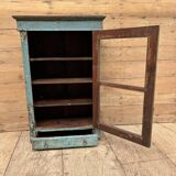 Wall display cabinet in Burmese teak with original patina.
