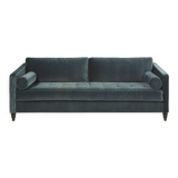 Sofa bed 3 places velvet green