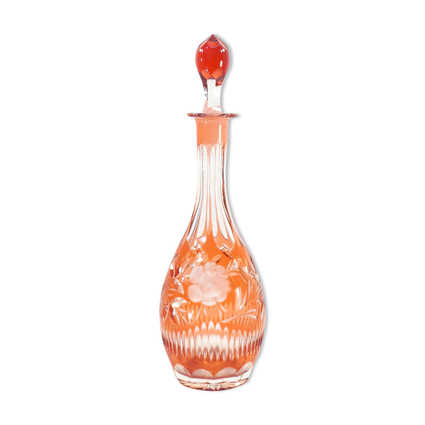 Amber pink Crystal Wine Decanter