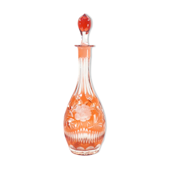 Amber pink Crystal Wine Decanter