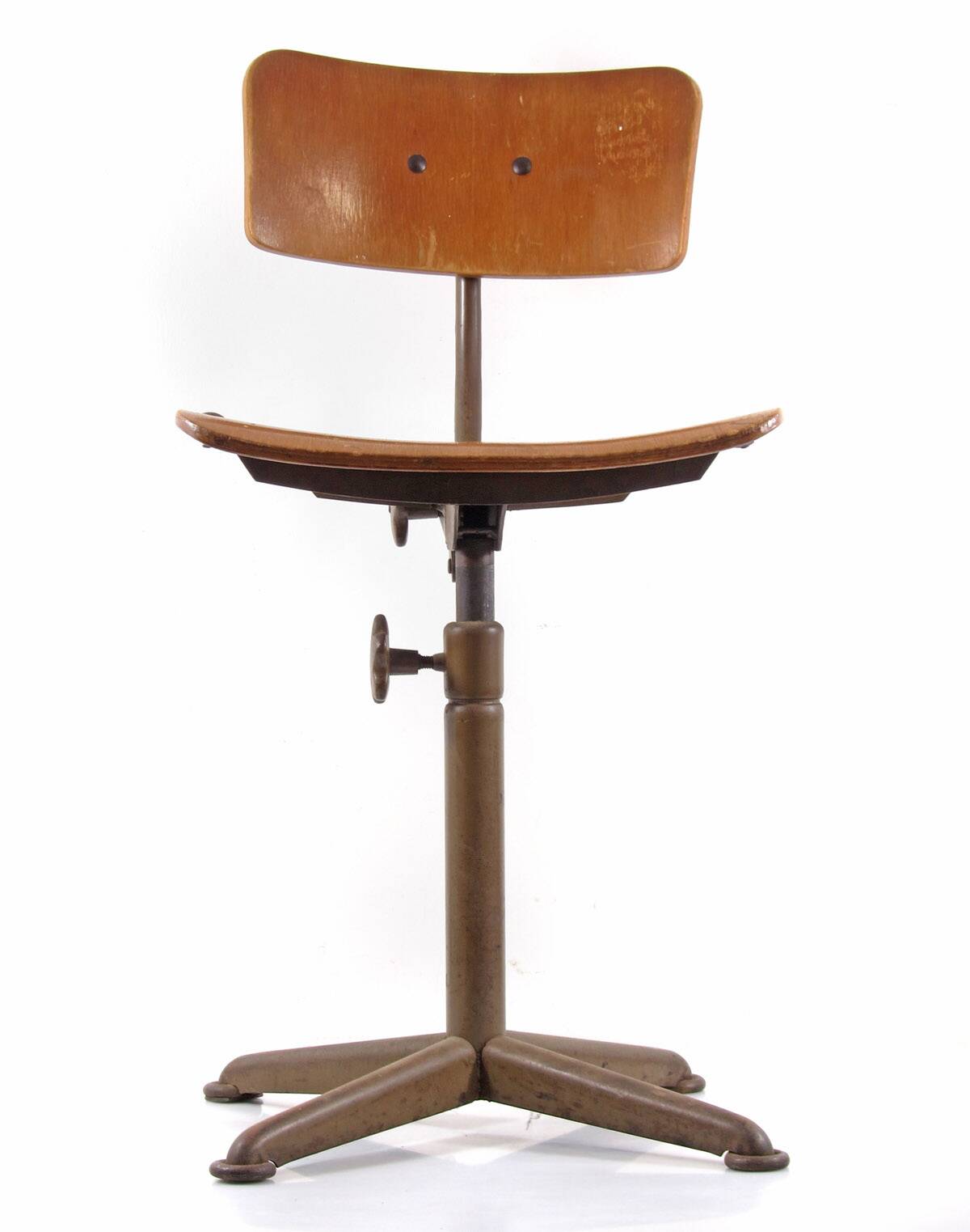 Friso Kramer style plywood atelier drawing table chair