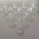 Set of 10 Baccarat Piccadilly Cut Crystal White Wine / Port Glasses