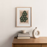 Collage on dated and signed paper without frame