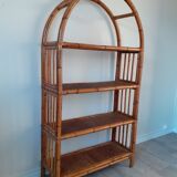 Rattan shelf bookcase