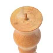 Wooden modernist candlestick, Denmark, 1970s.