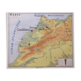 Old Morocco school map