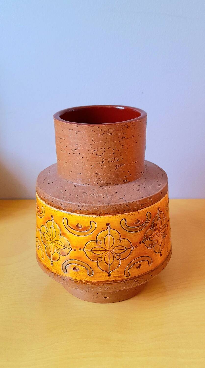 Bitossi Aldo Londi ceramic vase 70s