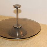 Beautiful smoked glass server/tray from the 70s