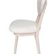 Mid-Century heart-shaped chair in white boucle fabric, Europe, 1960s.