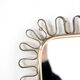 Brass wall mirror, Italy, 1950s