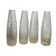 Set of 4 vintage bubble glass tulips for wall lamp chandelier.