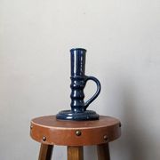 Bougeoir à main en céramique artisanale