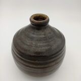 Sandstone vase by Puisaye Jean-Michel Doix