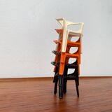 300 Monobloc Decorative Chairs Small by Henry Massonnet for Stamp, France, 1970s, Set of 5