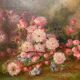 Old painting, still life, signed Monk, late nineteenth century early twentieth century