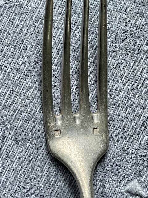 5 fourchettes en métal argenté Alfénide Christofle