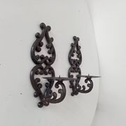 Antique wall candle holder in enamelled cast iron