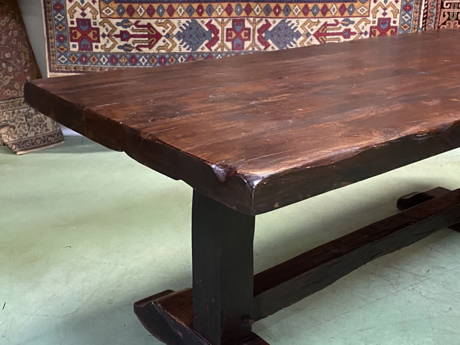1930s oak monastery table