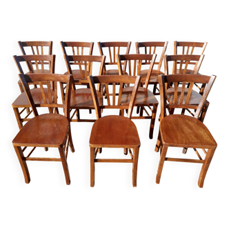 12 vintage bistro chairs
