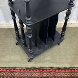 Blackened wooden music stand from the late 19th century