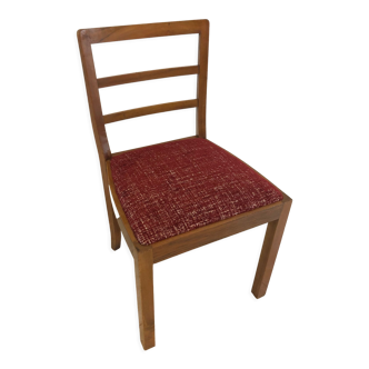 Ancienne chaise de salle à manger retapissée