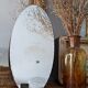 Vintage chiseled bevelled mirror under oval velvet