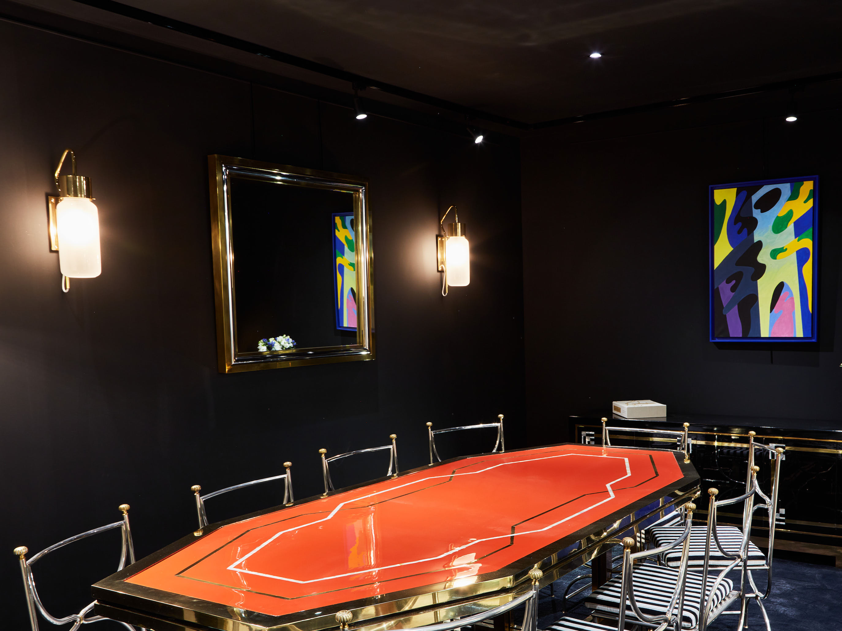 Pair of wall lamps Luigi Caccia Dominioni LP10 brass opaline 1965